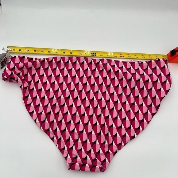 Time and Tru Women's Geo Print Side Ruched Bikini Bottoms Size 3X NWT - Picture 7 of 10